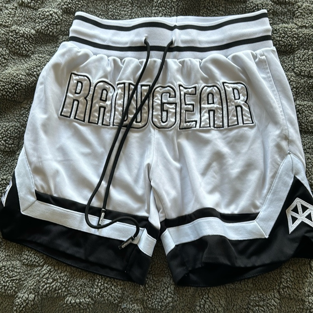 White Raw Gear Shorts